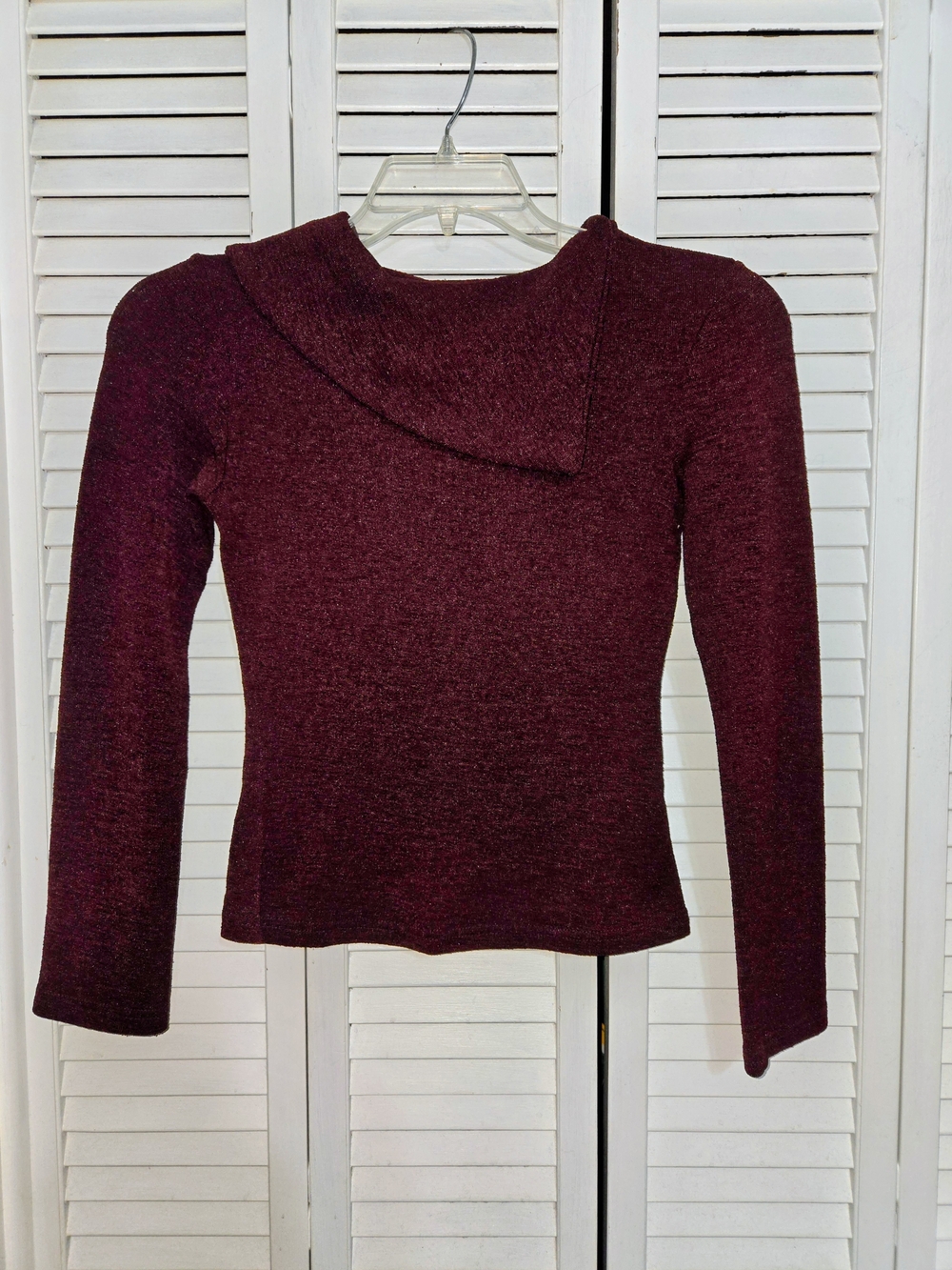 Byer Women's M Maroon Knit Top VINTAGE